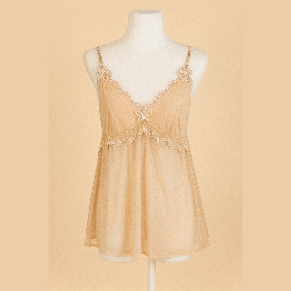 Elegant Vintage Lace Cami Top